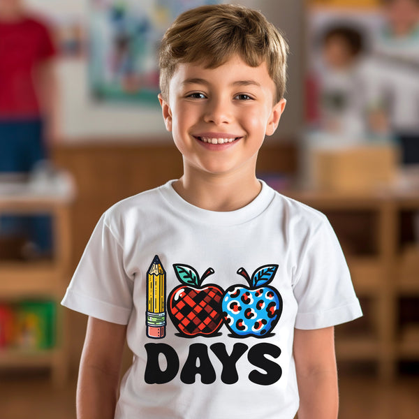 100 Days of School Kids T-Shirt 1060