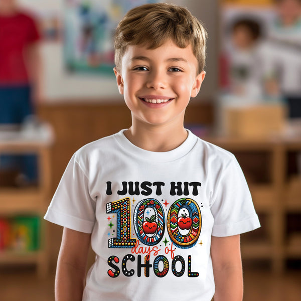 100 Days of School Kids T-Shirt 1066