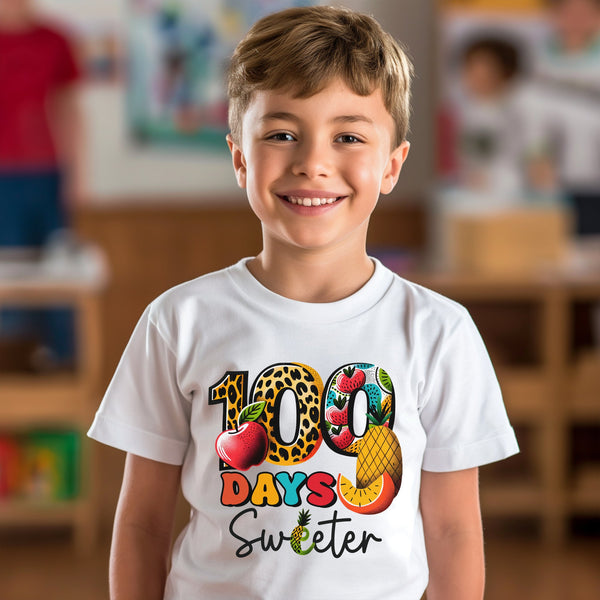 100 Days of School Kids T-Shirt 1067