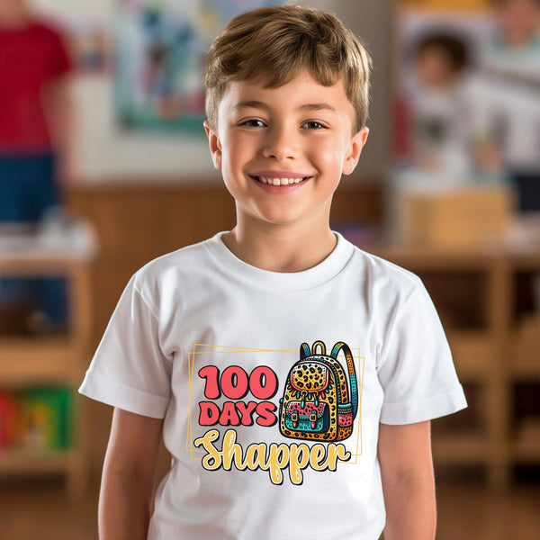 100 Days of School Kids T-Shirt 1073