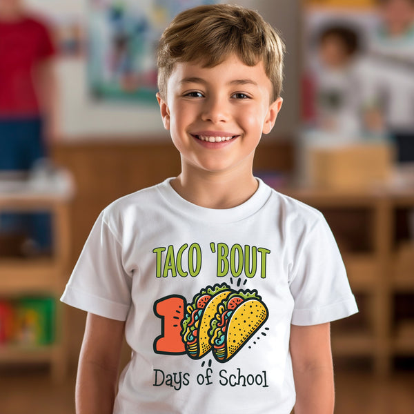 100 Days of School Kids T-Shirt 1075