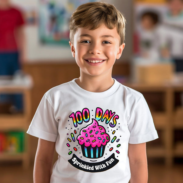 100 Days of School Kids T-Shirt 1086