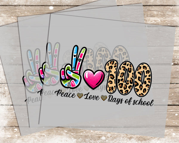 100 Days of School - 1087 -  DTF Transfer