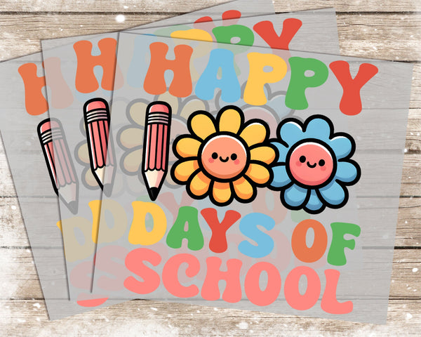 100 Days of School - 1092 -  DTF Transfer