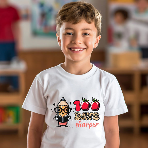 100 Days of School Kids T-Shirt 1098