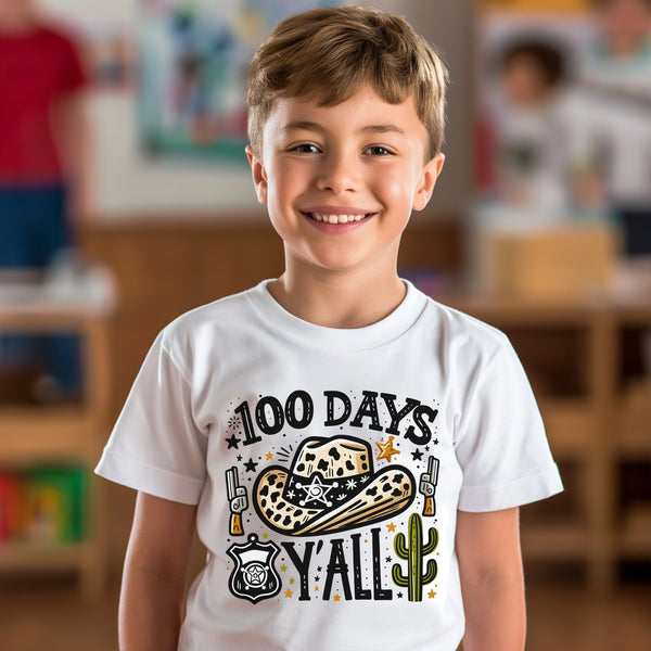 100 Days of School Kids T-Shirt 1100