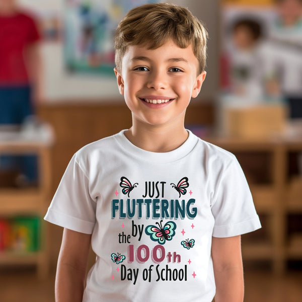 100 Days of School Kids T-Shirt 1101