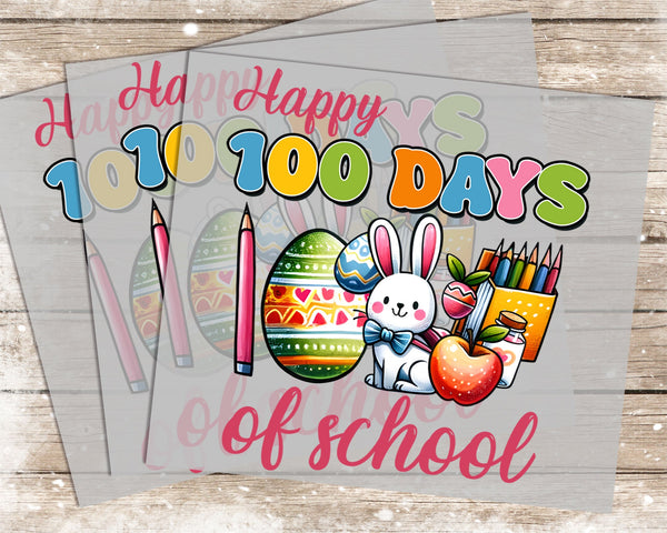 100 Days of School - 1113 -  DTF Transfer