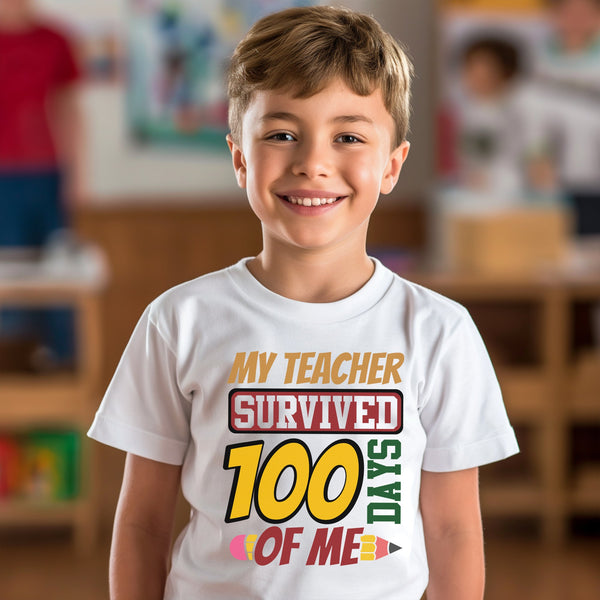 100 Days of School Kids T-Shirt 1151