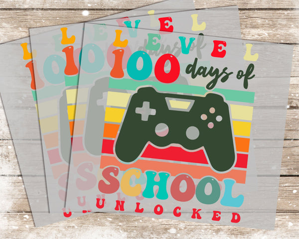 100 Days of School - 1155 -  DTF Transfer