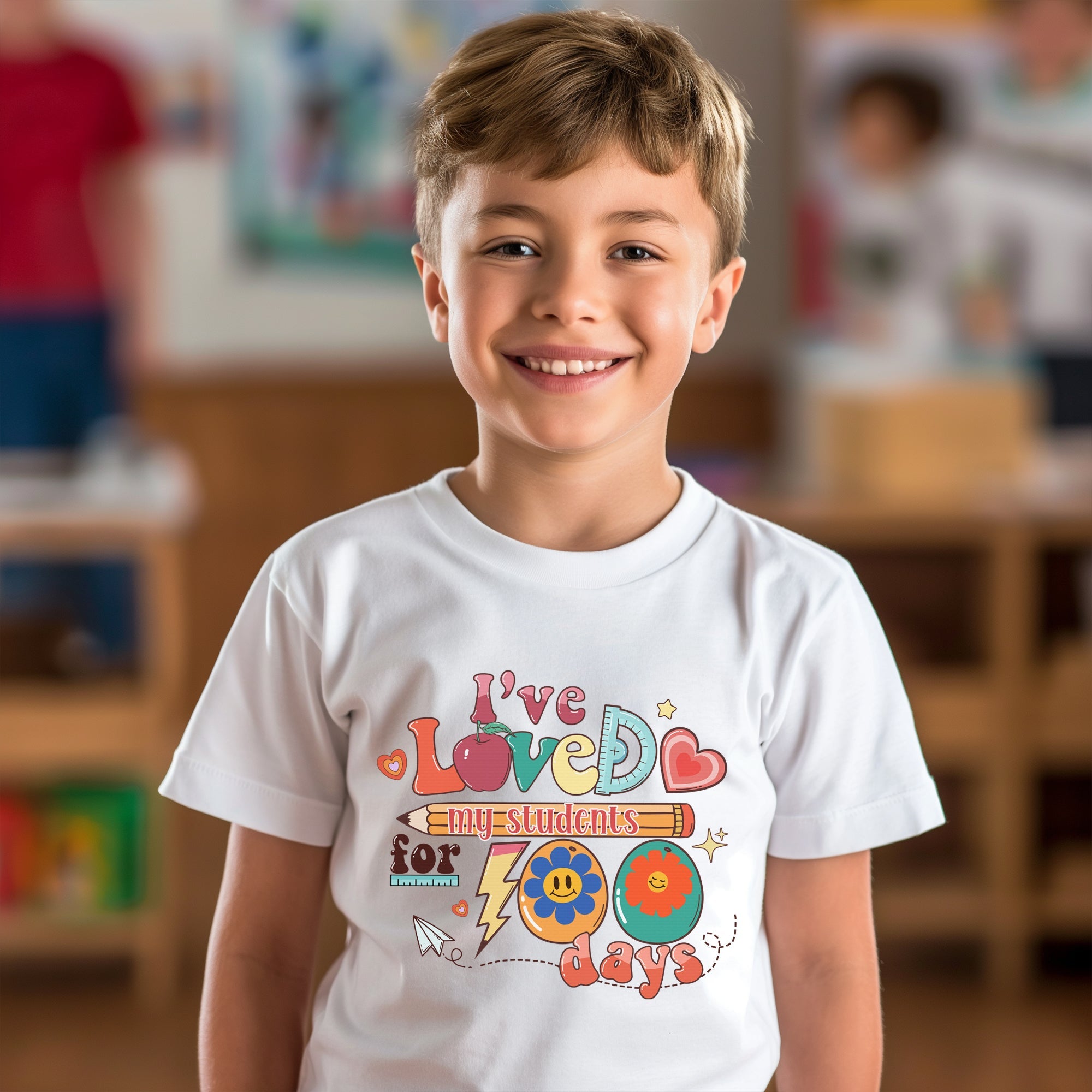 100 Days of School Kids T-Shirt 1179