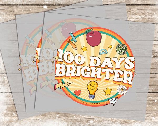 100 Days of School - 1180 -  DTF Transfer