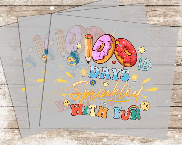 100 Days of School - 1181 -  DTF Transfer