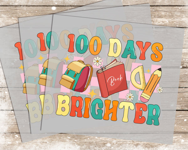 100 Days of School - 1185 -  DTF Transfer