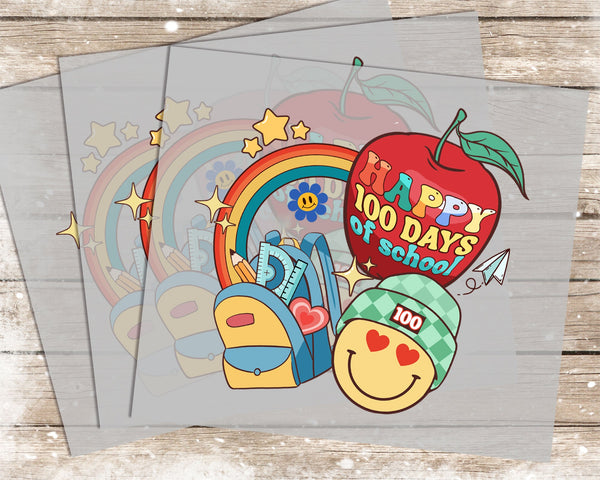 100 Days of School - 1186 -  DTF Transfer