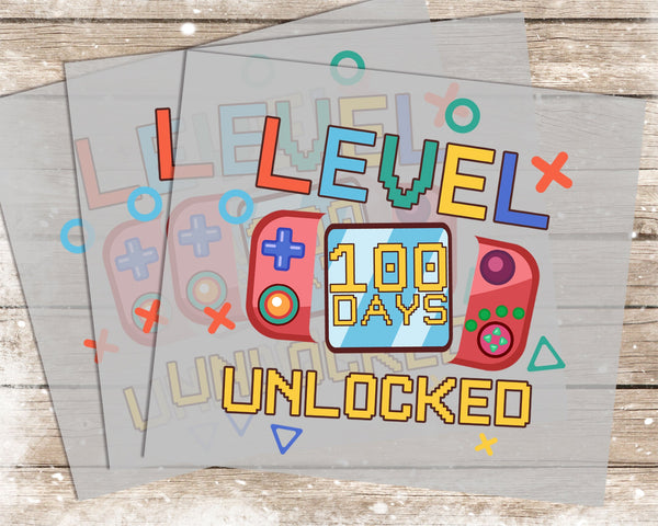 100 Days of School - 1187 -  DTF Transfer