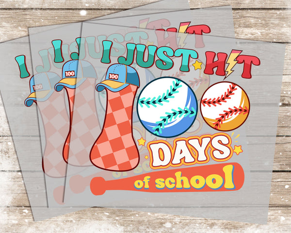 100 Days of School - 1190 -  DTF Transfer