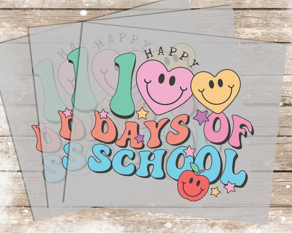 100 Days of School - 1195 -  DTF Transfer