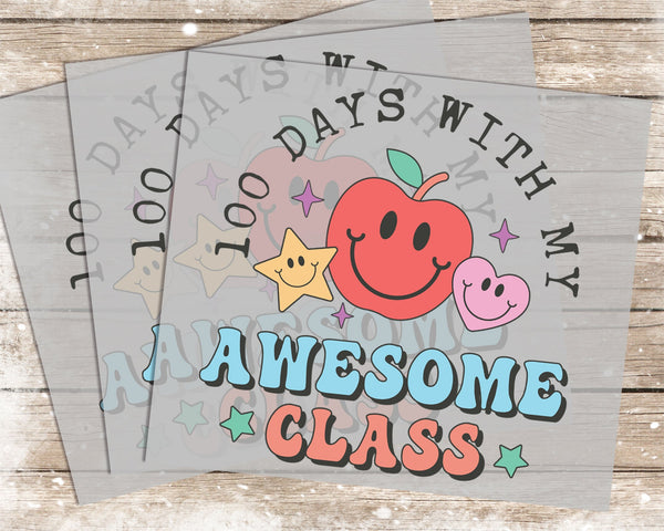 100 Days of School - 1198 -  DTF Transfer