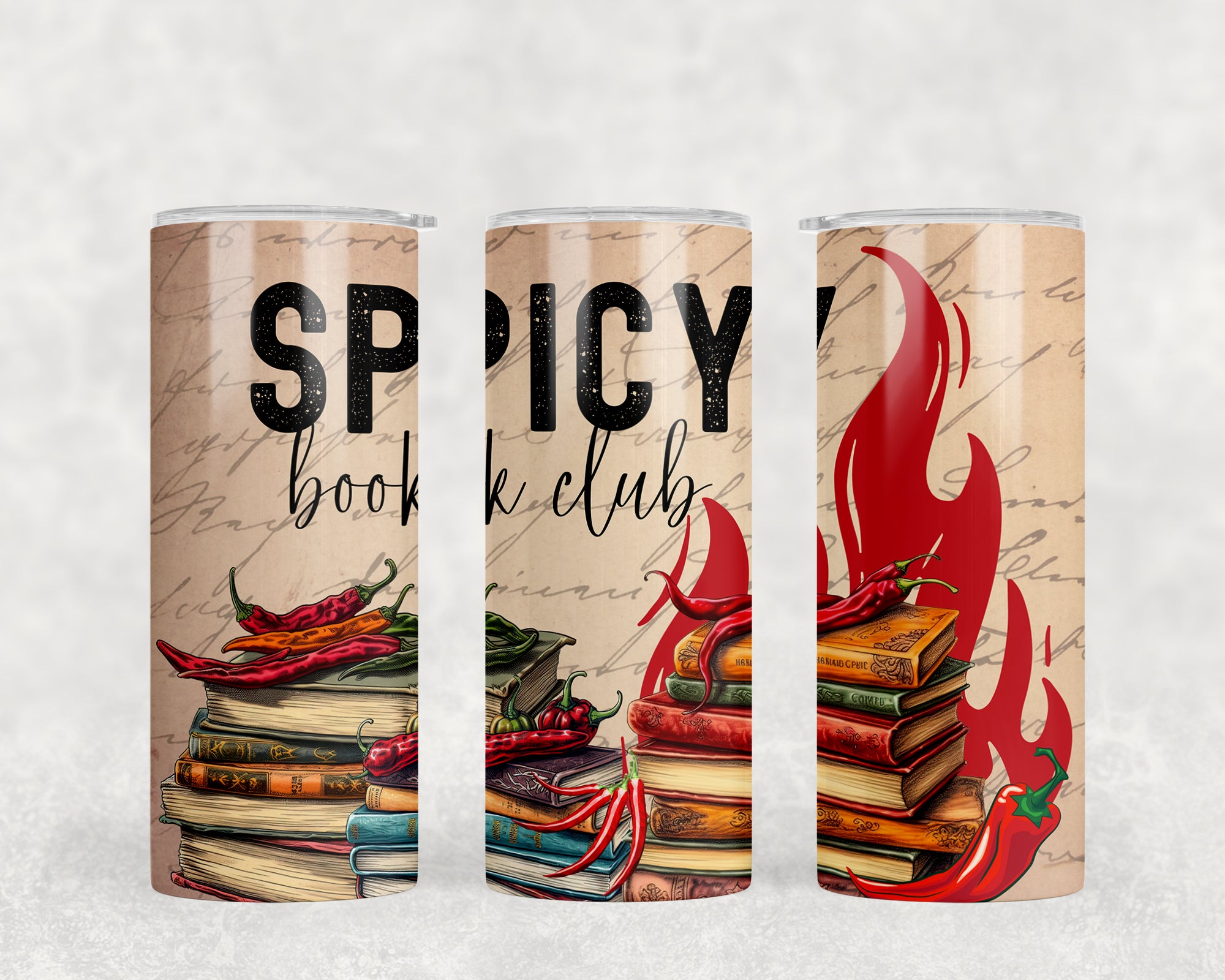 1391 - Spicy Book Club 20oz Skinny Tumbler