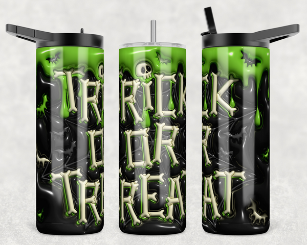 2519 - Trick or Treat V2 20oz Skinny Tumbler