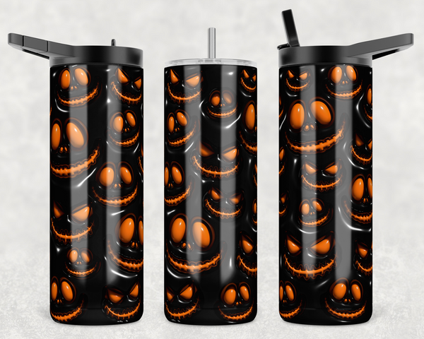 2522 - Spooky Eyes 20oz Skinny Tumbler