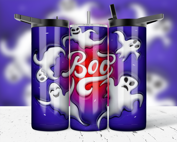 2675 - Boo Ghosts 20oz Skinny Tumbler