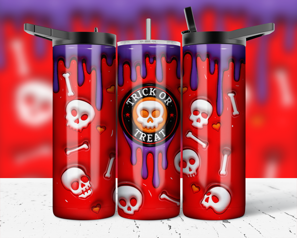 2678 - Drip Trick or Treat 20oz Skinny Tumbler V3