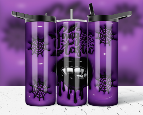 2680 - Fang Tastic Purple 20oz Skinny Tumbler