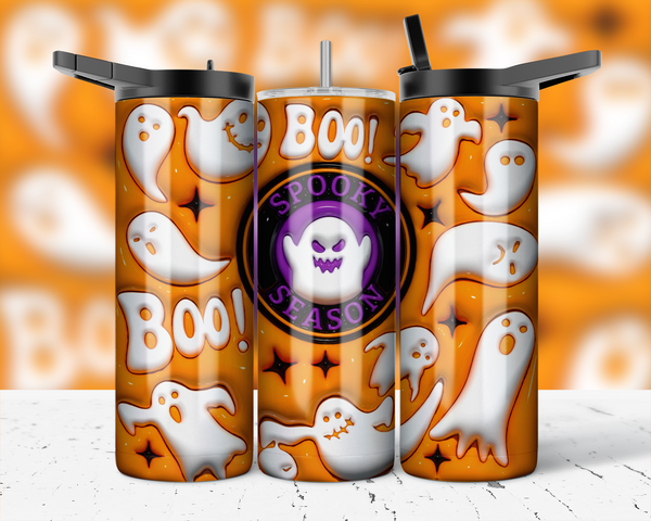 2699 - Spooky Season Orange 20oz Skinny Tumbler