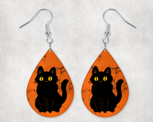 0064 - Scaredy Cat Teardrop Earrings