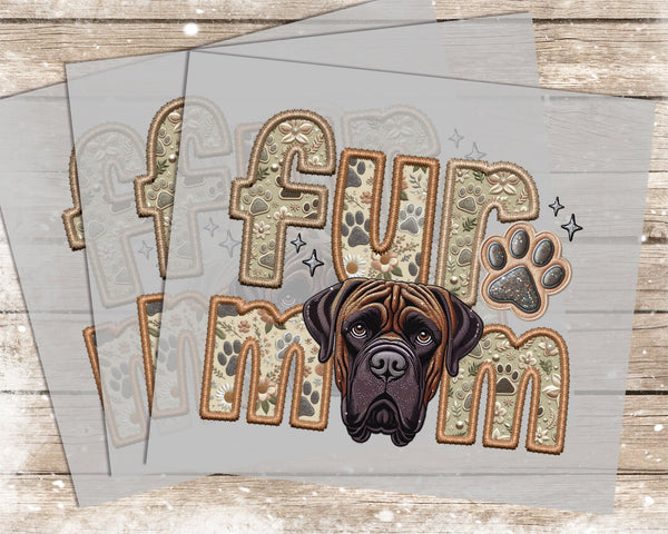Fur Mom Cane Corso Brown - 1022 -  DTF Transfer