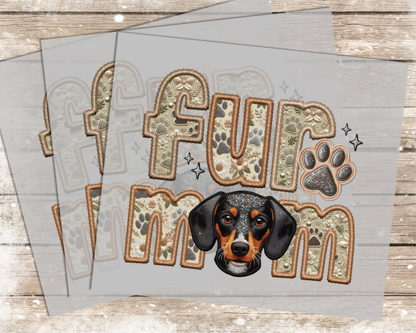 Fur Mom Daschund - 1030 -  DTF Transfer