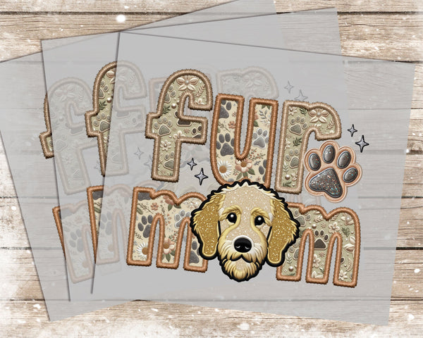 Fur Mom Doodle Golden - 1037 -  DTF Transfer