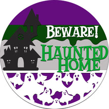 Beware Haunted Home Round Paint Kit