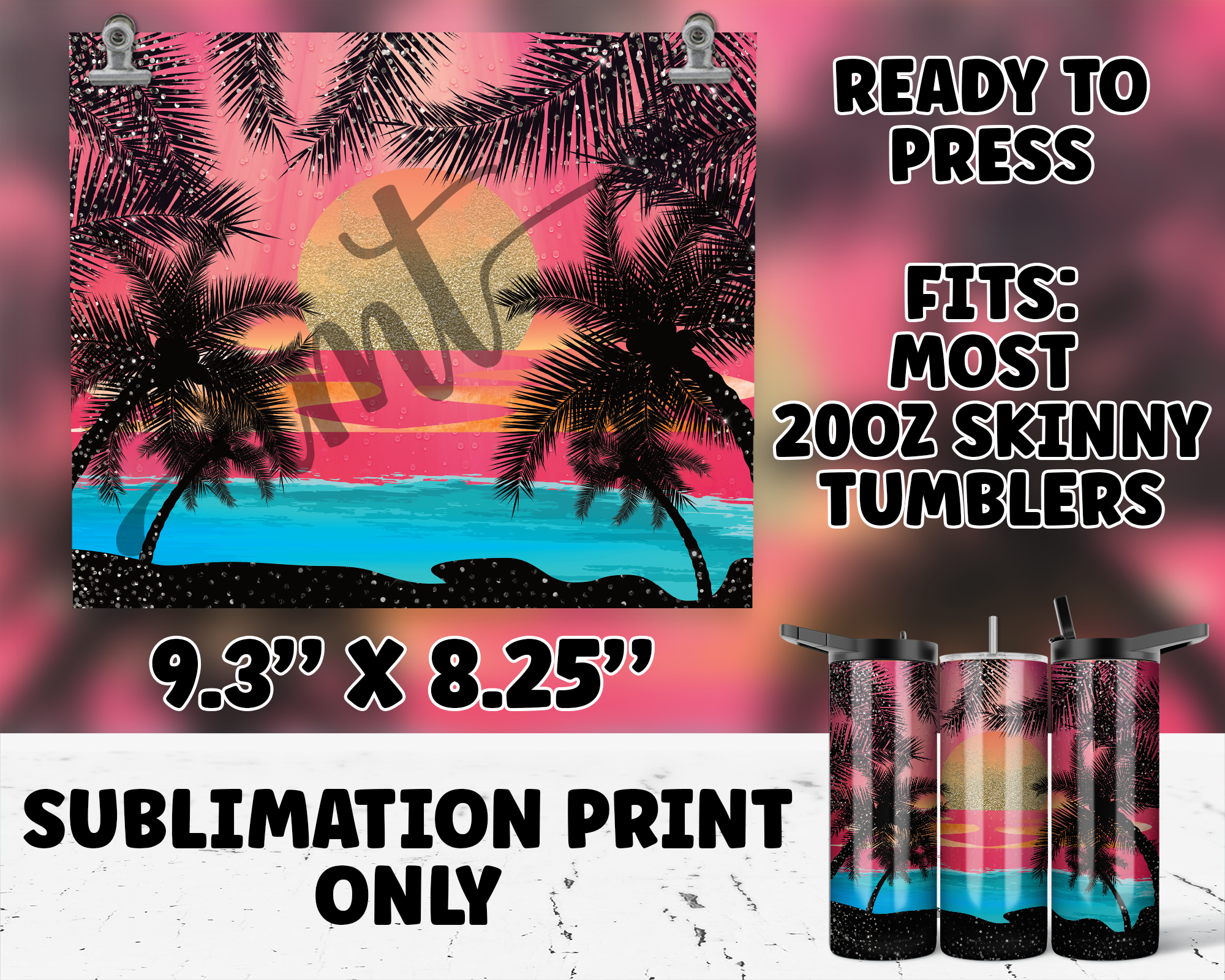 20oz Tumbler Sublimation Print - SP-1005