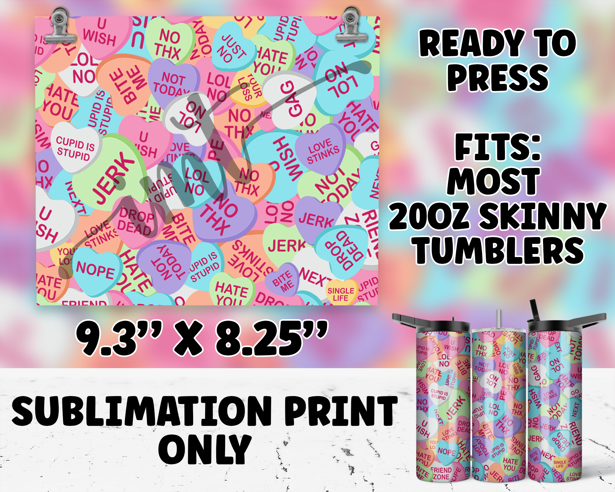 20oz Tumbler Sublimation Print - SP-1027
