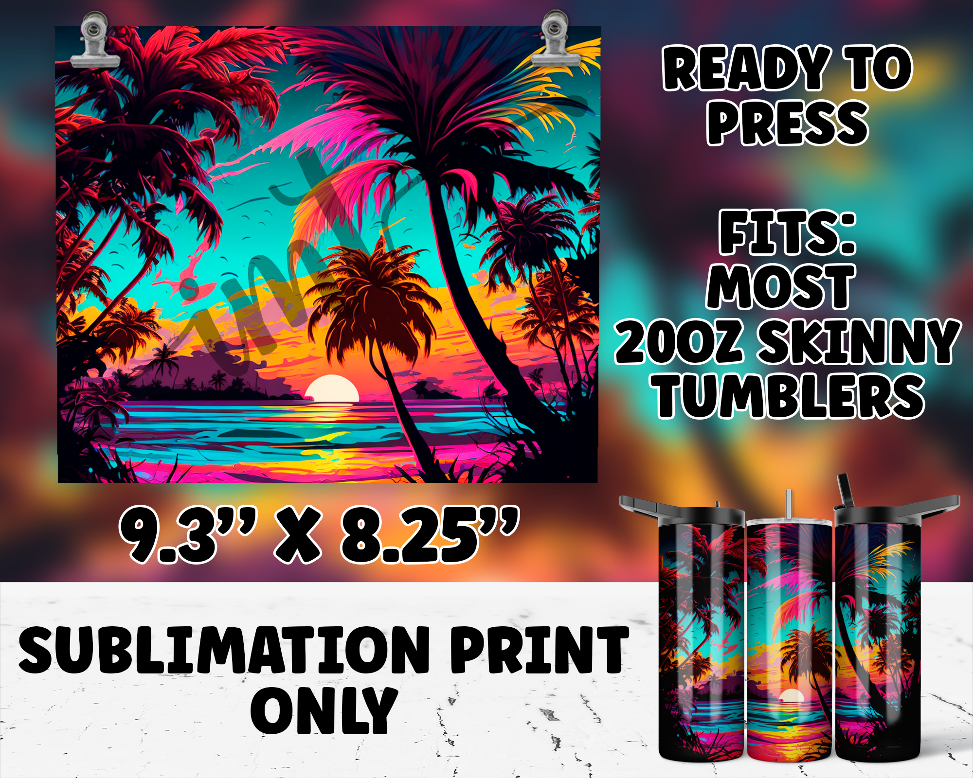 20oz Tumbler Sublimation Print - SP-1308