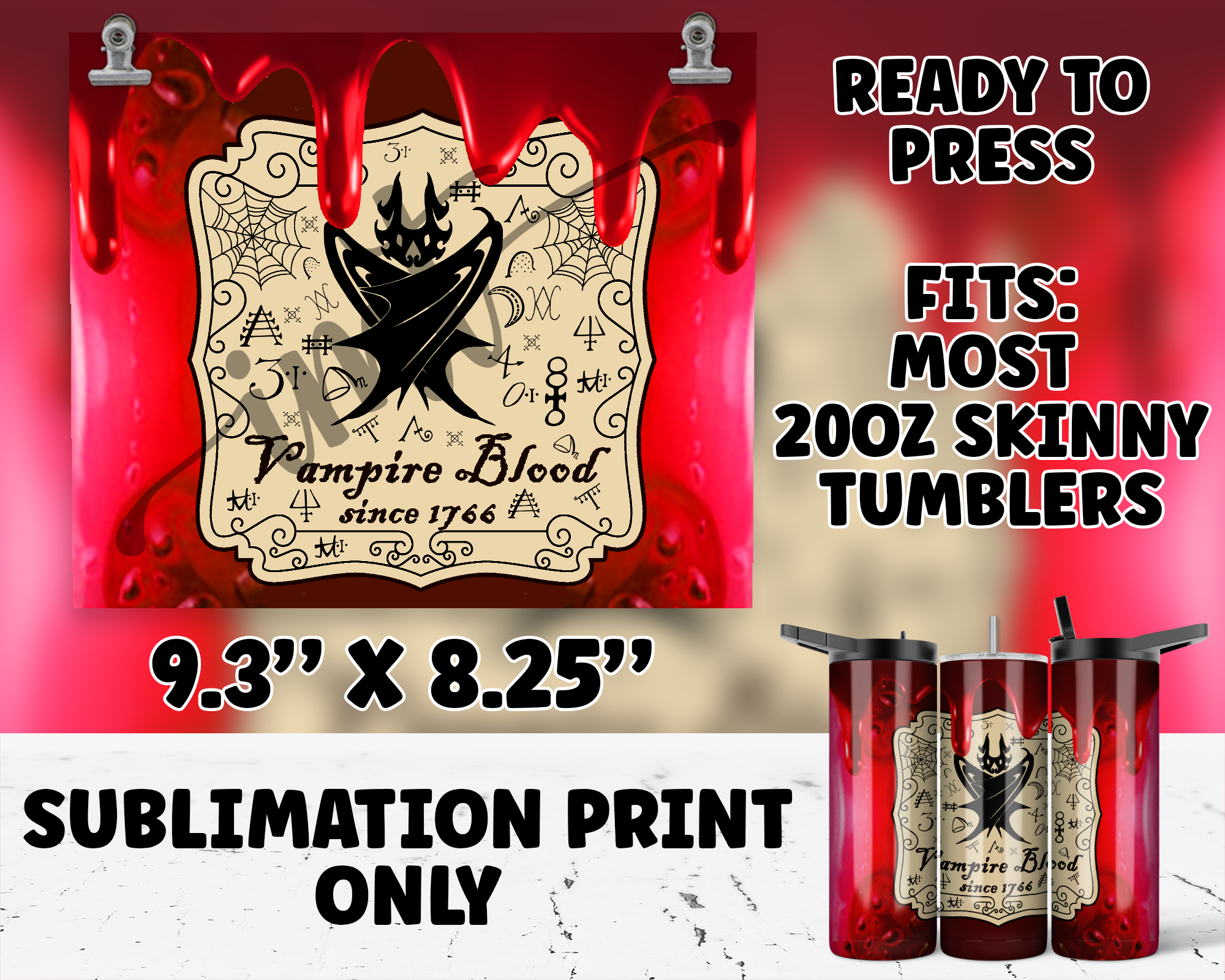 20oz Tumbler Sublimation Print - SP-1371