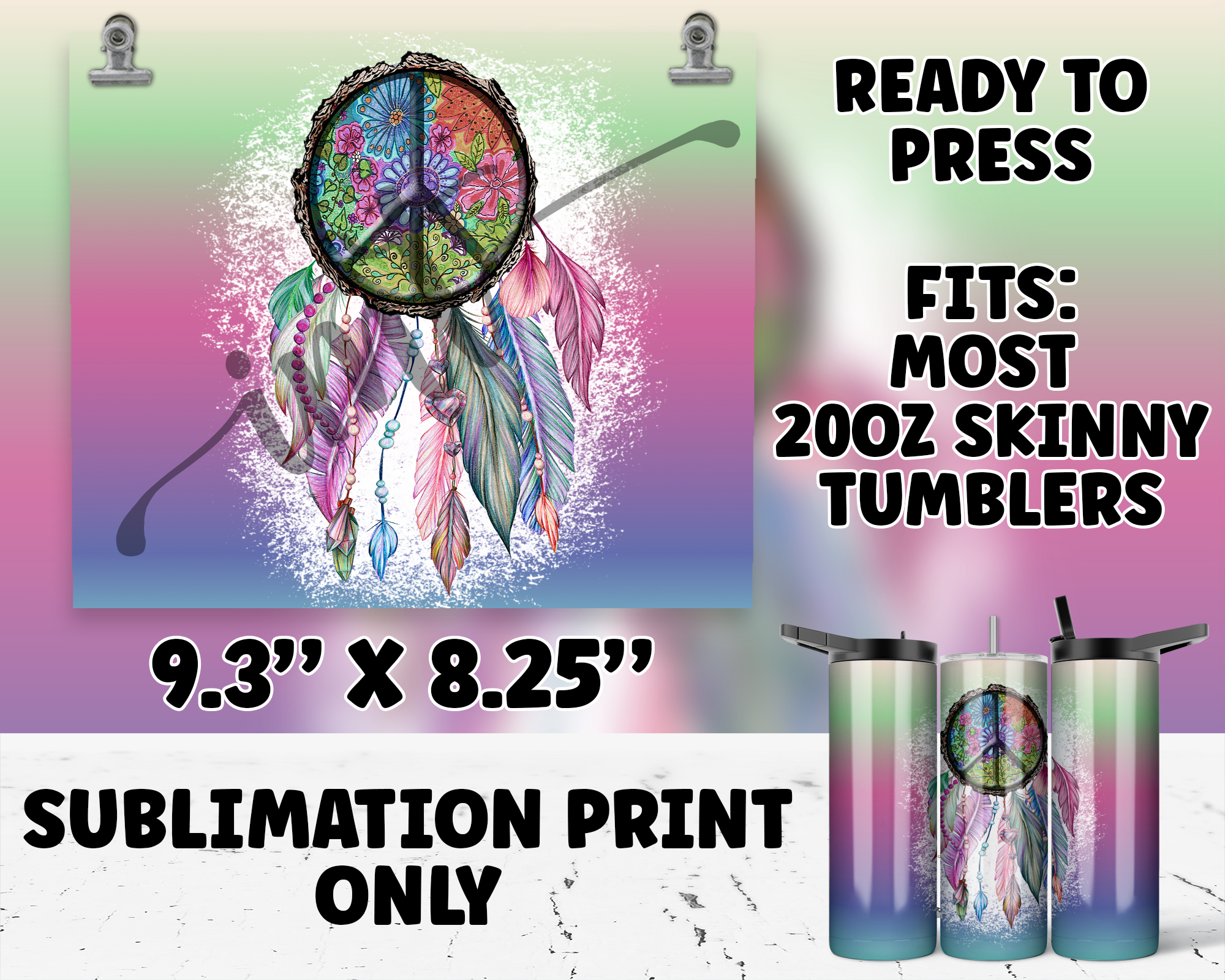 20oz Tumbler Sublimation Print - SP-1486